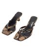 Aeyde Women's Wilma Snakeskin-Embossed Leather Sandals - 4