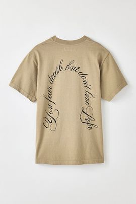 Afield Out Afield Out Fear Graphic Tee in Sand, Men's at Urban Outfitters