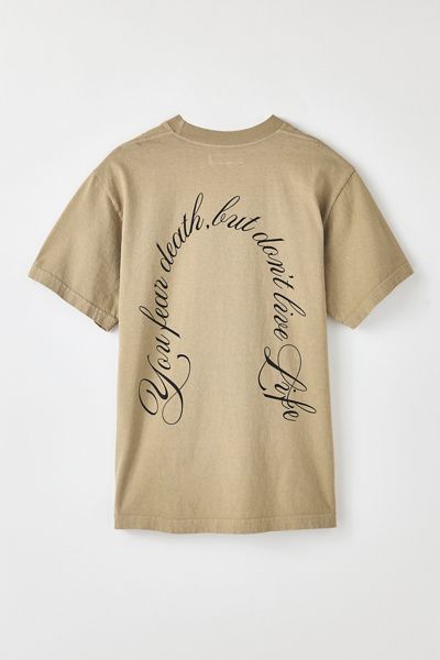 Afield Out Afield Out Fear Graphic Tee in Sand, Men's at Urban Outfitters