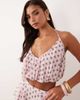 AFRM AFRM Ailee halter neck crop top in pink polka dot - part of a set - 1