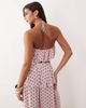 AFRM AFRM Ailee halter neck crop top in pink polka dot - part of a set - 2