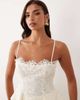 AFRM AFRM Ari Bridal lace structured corset cami top in white - part of a set - 4