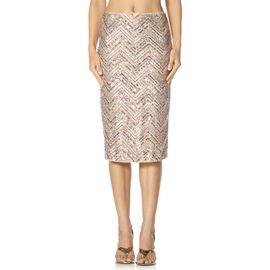 AFRM AFRM Audino Sequin Chevron Midi Skirt