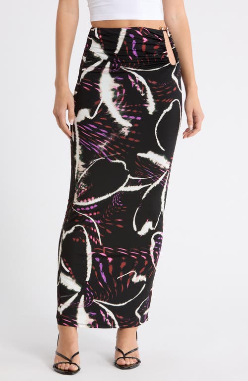 AFRM AFRM Aven Abstract Floral Print Maxi Skirt