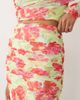 AFRM AFRM Bevin mesh elastic waist high rise maxi skirt in lime and pink floral - part of a set-Multi - 3