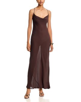 afrm marion long sleeve crew neck mesh maxi dress Afrm Marion Long-Sleeve Crew-Neck Mesh Maxi Dress In Multicolor - 38% Off