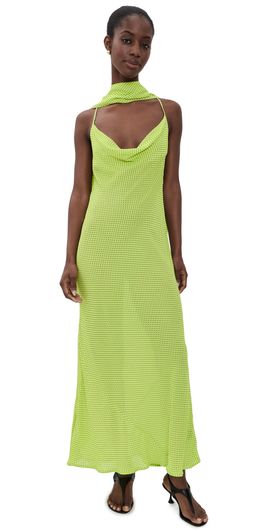 AFRM AFRM Cheryl Dress Lime Pin Dot