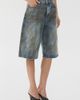 AFRM AFRM Derby Dusty Tint Low-Rise Baggy Jorts in Rinsed Denim, Women's at Urban Outfitters - 1