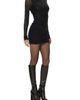 AFRM AFRM Ekko Sequin Mesh Long Sleeve Minidress - 3
