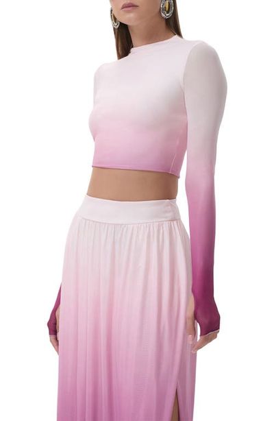 AFRM AFRM Eleni Ombré Mesh Crop Top