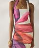 AFRM AFRM Indiana Lemon Lotus Mesh Ruched Bodycon Midi Dress in Lemon Lotus, Women's at Urban Outfitters - 2