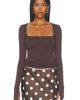 AFRM AFRM Ines Knit Crepe Top - 1