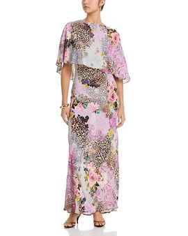 Afrm Afrm Izel Cape Maxi Dress