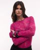 AFRM AFRM Kaylee mesh crew neck long sleeve tee in fuchsia paisley print-pink - 1