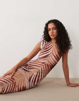 afrm airess dress brown Size:8 AU
