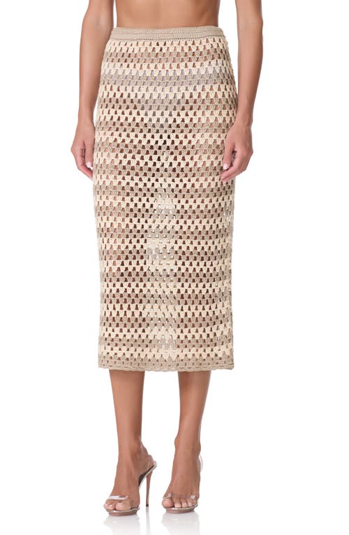 AFRM AFRM Natalia Stripe Crochet Maxi Skirt