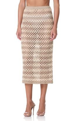 AFRM AFRM Natalia Stripe Crochet Maxi Skirt