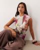 AFRM AFRM Nina mesh cap sleeve top in pastel floral print-Multi - 1