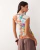 AFRM AFRM Nina mesh cap sleeve top in pastel floral print-Multi - 2