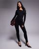 AFRM AFRM off shoulder top in black - part of a set - 4