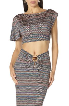 AFRM AFRM Perla Asymmetric Crop Top