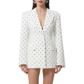AFRM AFRM Polka Dot Pinch Waist Blazer