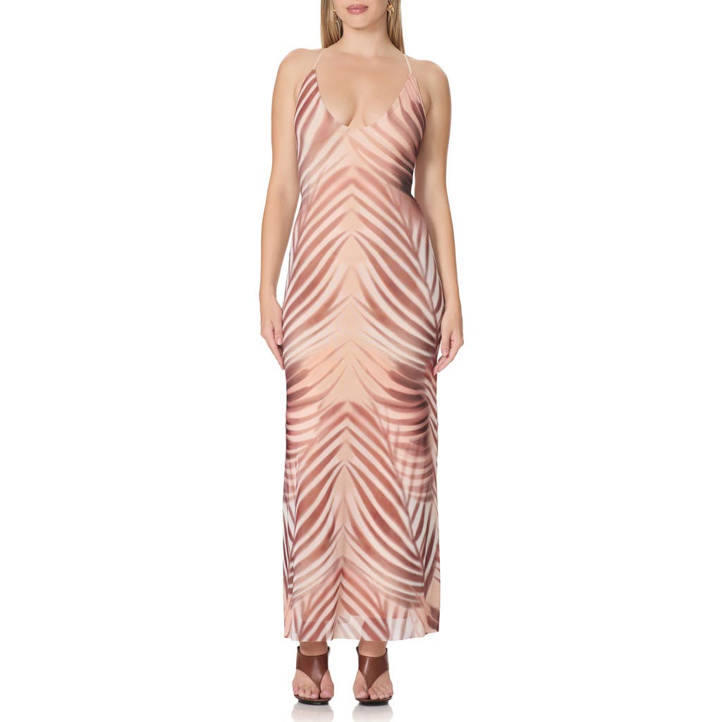 AFRM AFRM Romy Print Mesh Slipdress