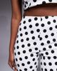 AFRM AFRM Ronnie high waisted tailored capri pants in white polka dots - part of a set - 3