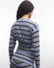 AFRM AFRM Selma ribbed knit cardigan blue stripe -set - 4