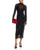 Afrm Afrm Shailene Flocked Mesh Midi Dress - 2