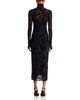Afrm Afrm Shailene Flocked Mesh Midi Dress - 4