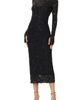 AFRM AFRM Shailene Lace Long Sleeve Midi Dress - 1