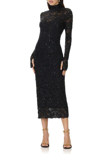 AFRM AFRM Shailene Lace Long Sleeve Midi Dress