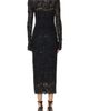 AFRM AFRM Shailene Lace Long Sleeve Midi Dress - 2