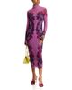 Afrm Afrm Shailene Printed Mesh Midi Dress - 2