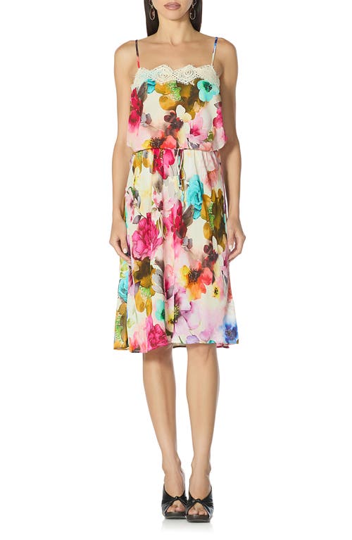 AFRM AFRM Tabitha Lace Trim Midi Dress