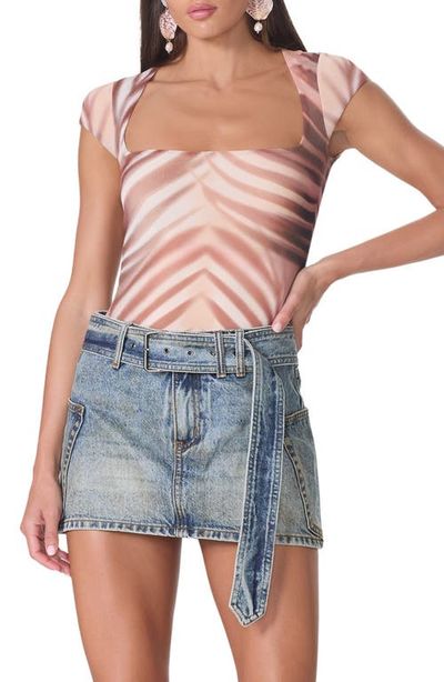 AFRM AFRM Winona Square Neck Cap Sleeve Top