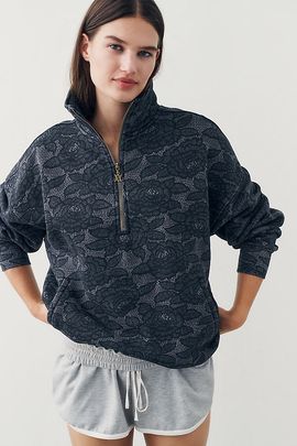 AFRM Cillian 100% Cotton Quarter-Zip Pullover