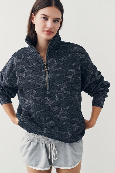 AFRM Cillian 100% Cotton Quarter-Zip Pullover