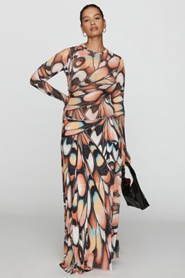 AFRM Sera Butterfly Maxi Skirt