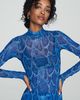 AFRM Zadie Mesh Mock Neck Top - 1