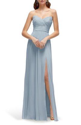 green midi dresses Emerald Pleated Poly-Chiffon Long Sleeve Maxi Dress (49.5