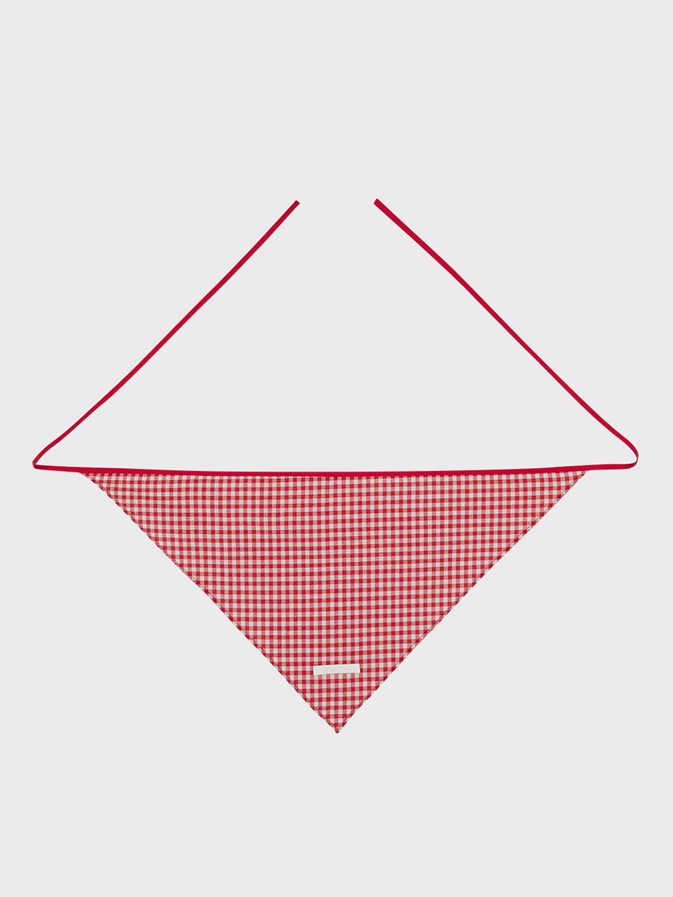 AFTERHOURS Cotton Lace Triangle Kerchief [Red]