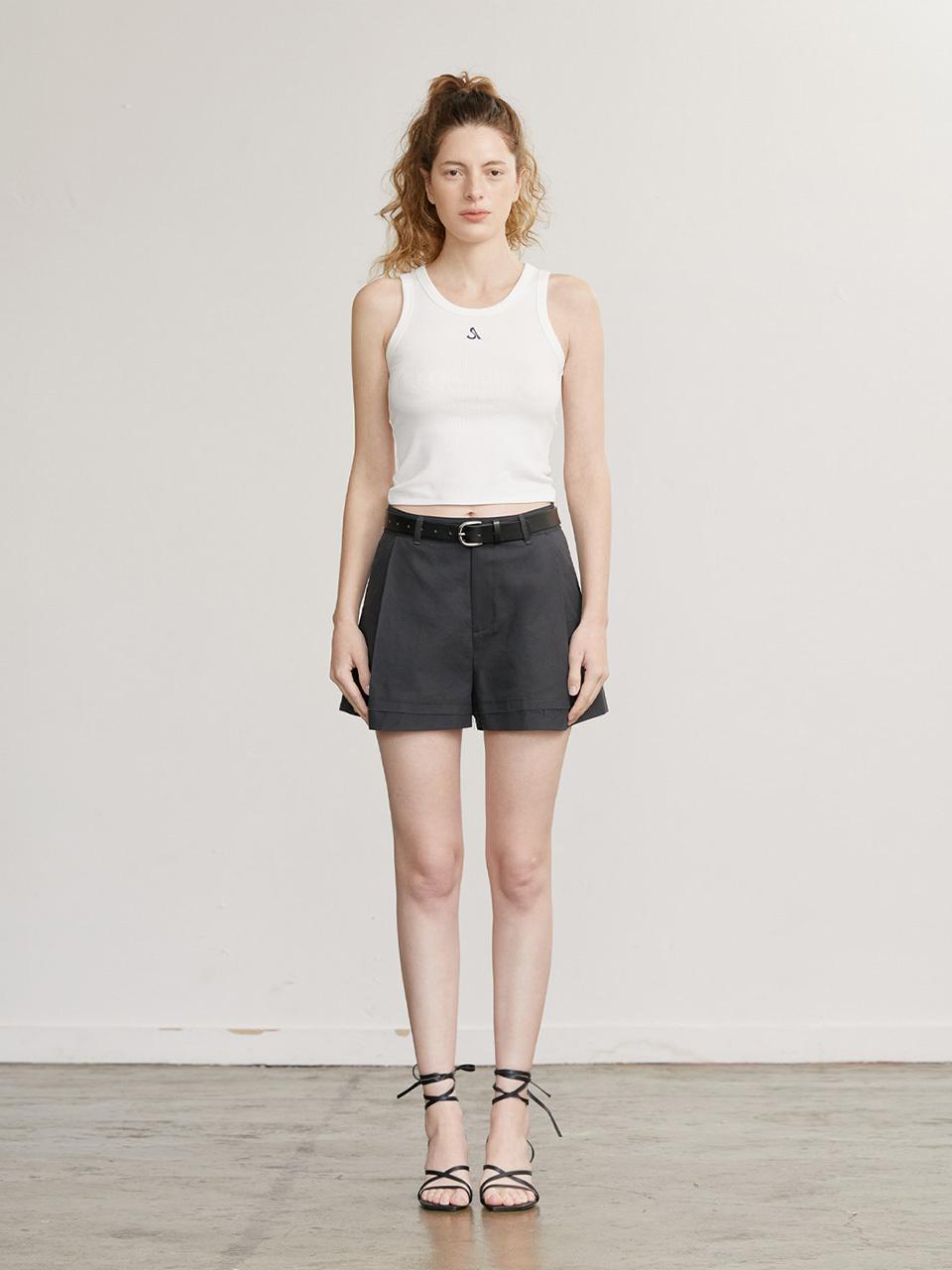 AFTERHOURS Cotton Raw Cut Wide Fit Shorts [Charcoal]