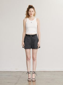 AFTERHOURS Cotton Raw Cut Wide Fit Shorts [Charcoal]