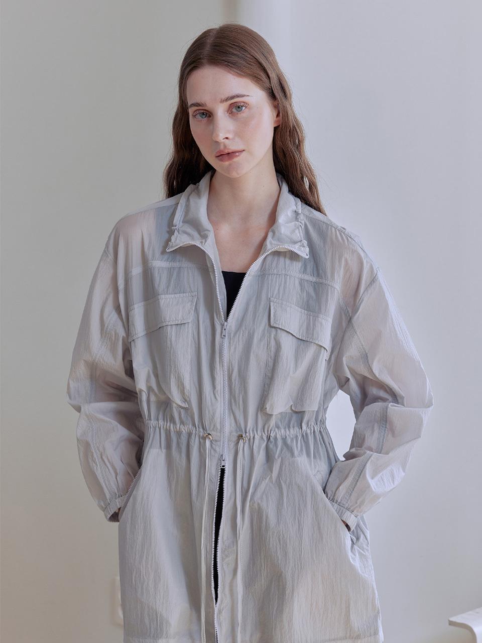AFTERHOURS Lightweight Water Resistant Hip Length Jacket [Grey]