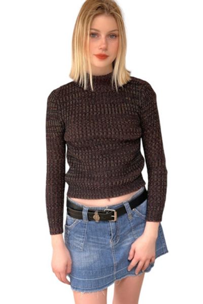 Afterlife Boutique Vintage 1990's Slim Fit Turtleneck Sweater Selected By