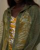 Afterlife Boutique Vintage Military Green Netted Layering Jacket Selected By - 2