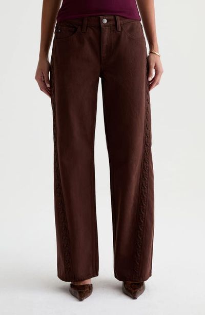 AG AG Adria Lace Up Wide Leg Jeans 