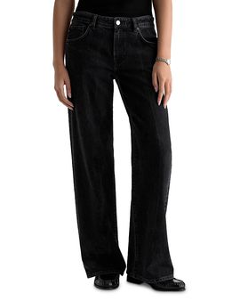 Ag Ag Adria Low Rise Wide Leg Jeans in Bossa Nova